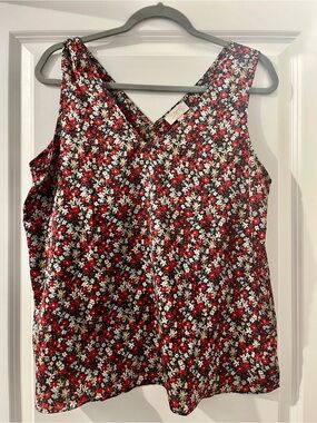 EUC LOFT Floral Blouse (L)